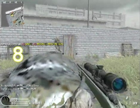 CoD4Clip #1 : Enchaînement de 9 frags au sniper