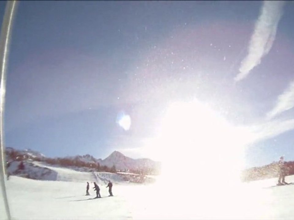 Caméra embarquée Ski Les Arcs Janvier 2011