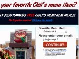 Free $250 Chilis Gift Card