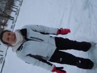 premiers pas de patins - Parc Lafontaine - 25 janvier 2011