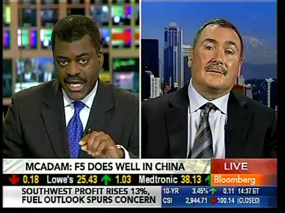 Bloomberg interview with F5’s CEO