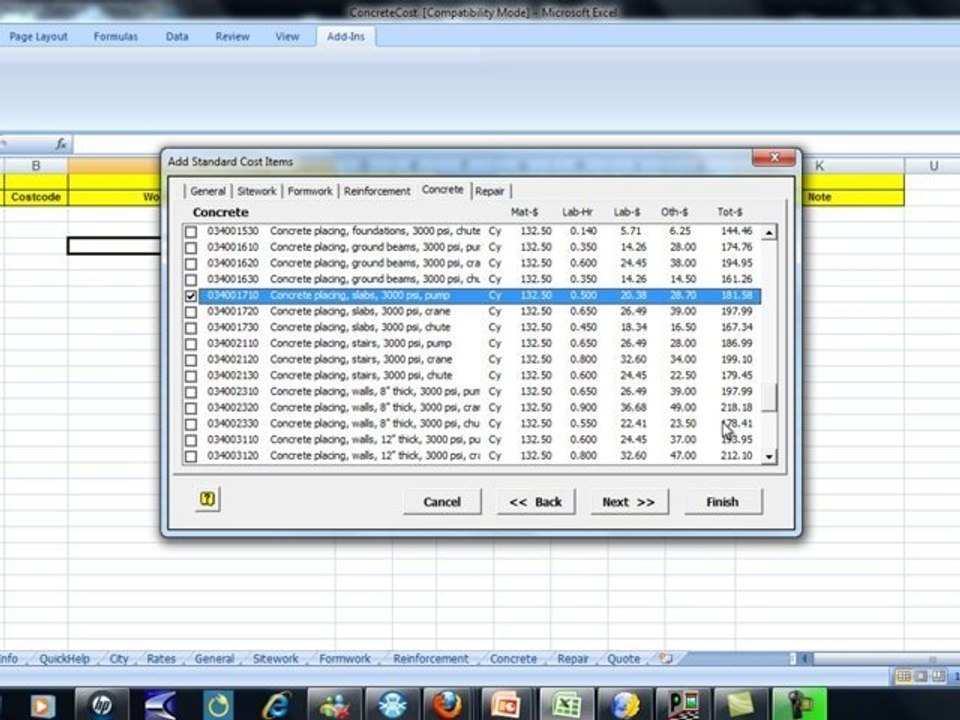 Concrete Estimating using Concrete Calculator