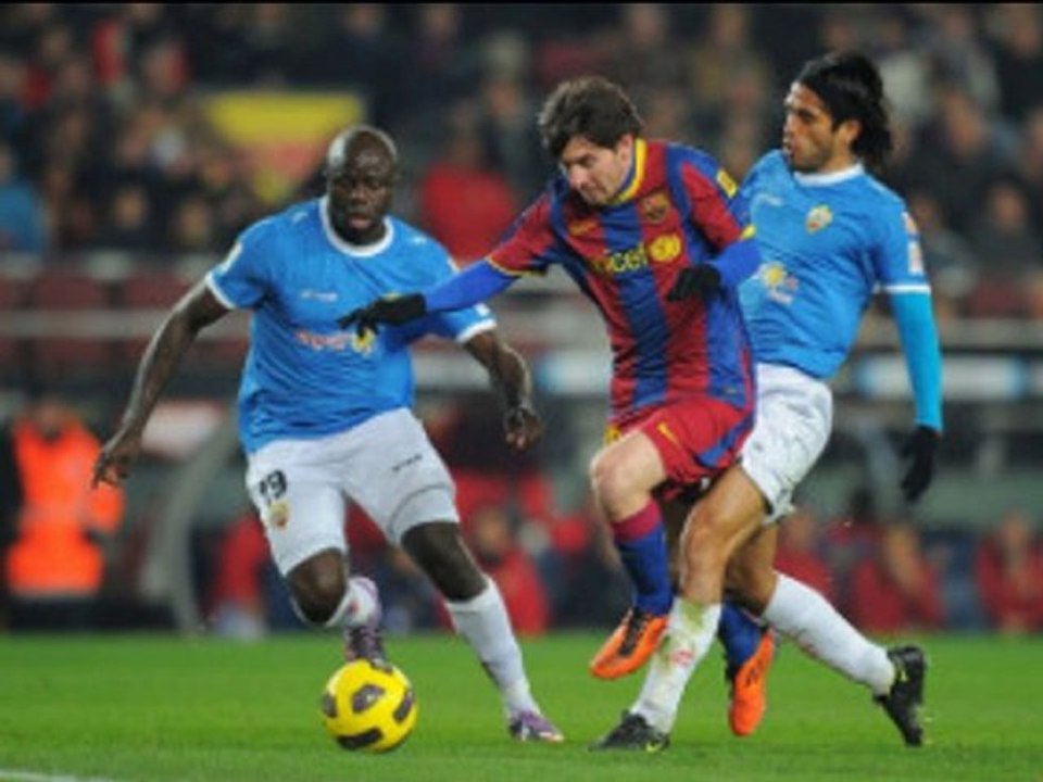 Barcelona 5-0 Almeria Messi double, Pedro great-header