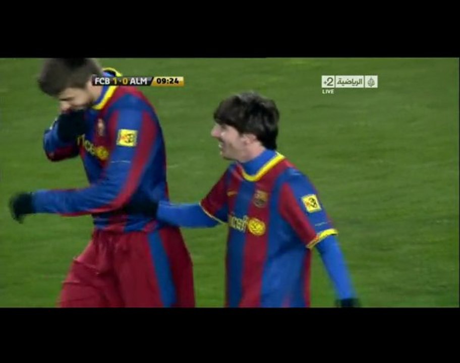 Barcelona - Almeria (5-0 ) 2011 Copa del Ray by Messi 1