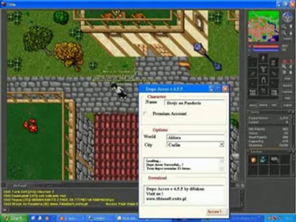 Tibia Hack Access Depo v 4.5.5