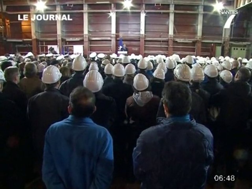 Nicolas Sarkozy à Saint Nazaire