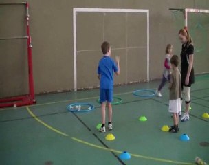 Entrainement minibad 1 à Vals badminton club (partie 3/4)