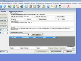 JRC: Ordem de Serviço - SysFAT ~ LITE.