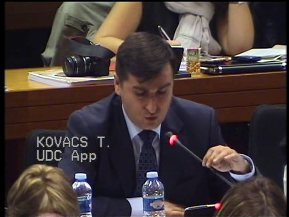 Thierry Kovacs au Conseil Régional de Rhône-Alpes(21/10/10)