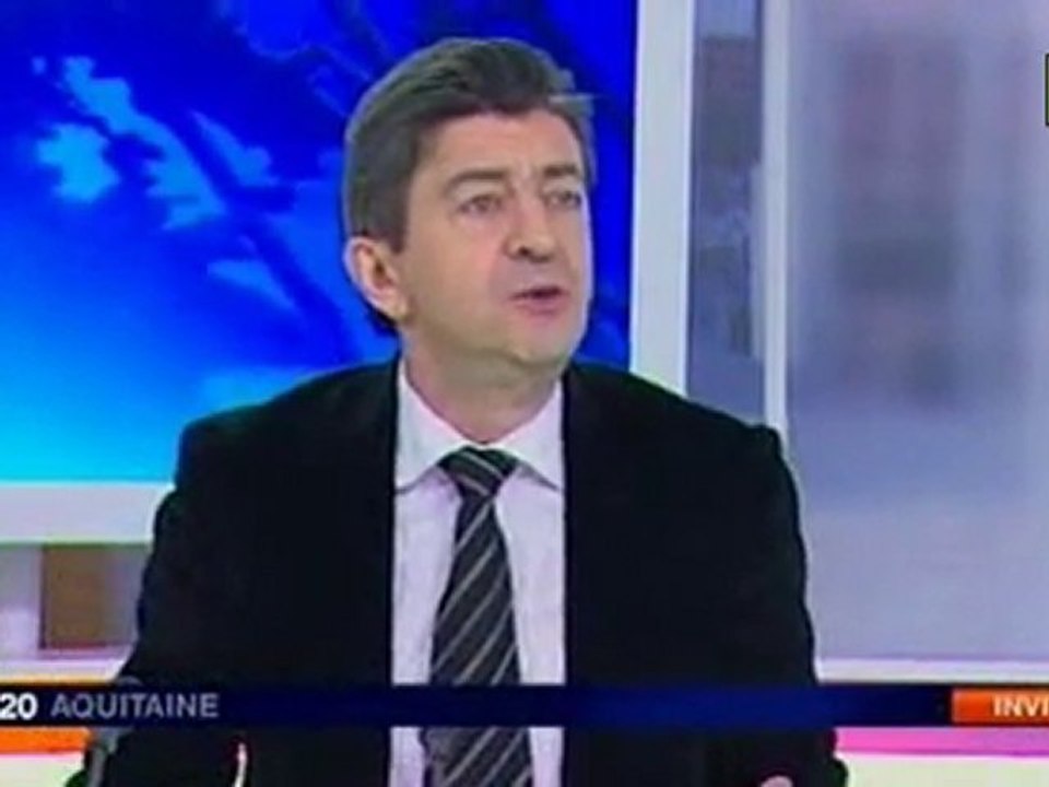 Mélenchon @ France 3 Aquitaine - le 27.01.11