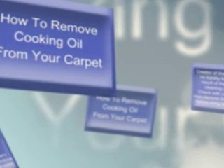 How To Remove Cooking Oil Carpet Stain