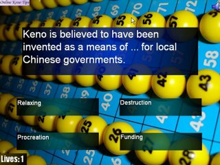 Online Keno Tips has 3 new quizzes