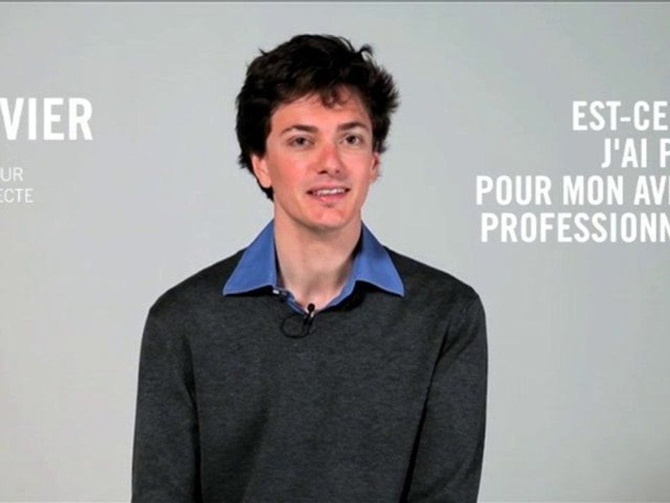Olivier-Est-ce que j'ai peur pour mon avenir professionnel ?