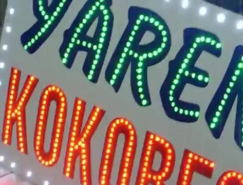 Led ışıklı tabela 50 x 70 aydinlikbilisim.com