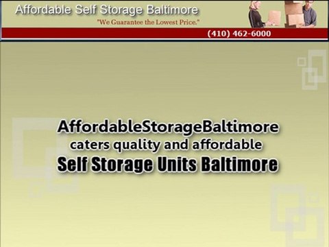 Affordable Self Storage Units Baltimore