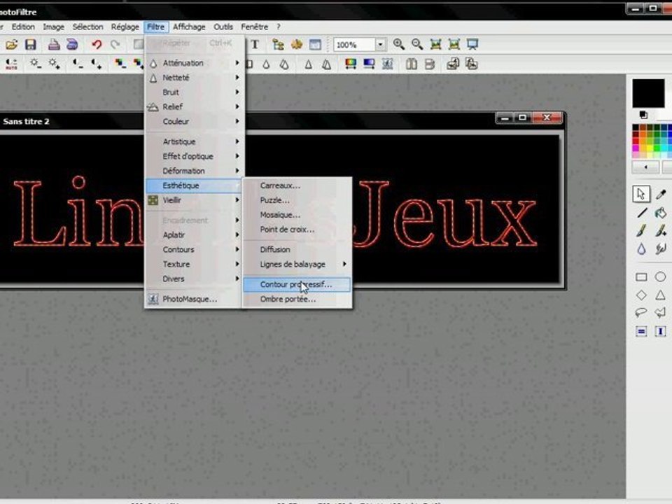 [Tutoriel] Texte Effet Néon [Photofiltre]