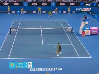 Ferrer - Murray maçında müthiş ralli