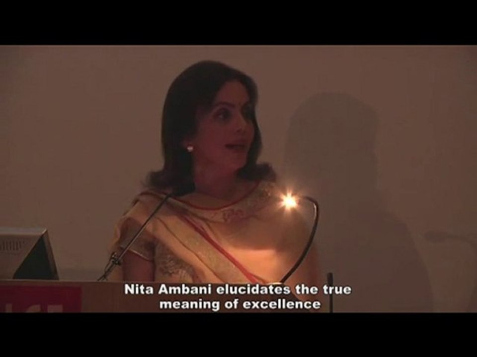Nita Ambani illustrates the true meaning of excellence
