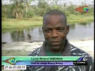 Le pont reliant Dongou centre au village Boucy-Boucy