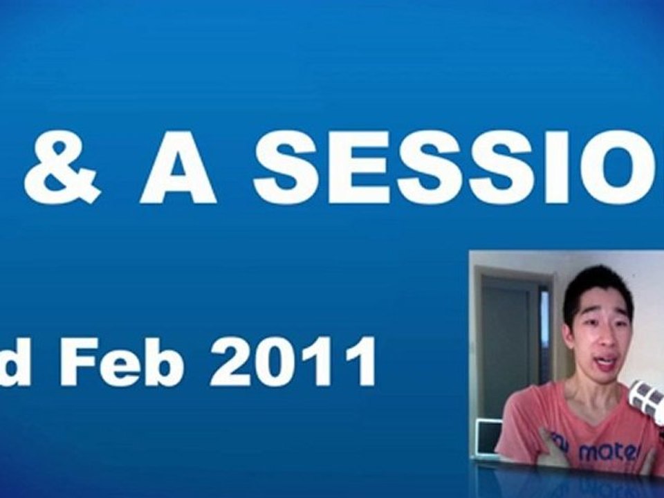 Q&A Session #15 - February 2nd, 2011