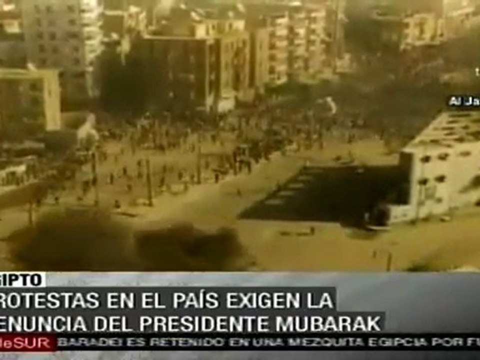 Protestas populares se registran en varias ciudades de Egipt