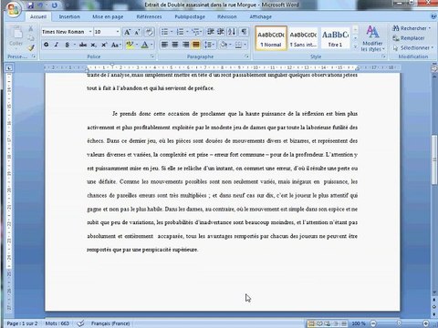 mise en forme d'un texte