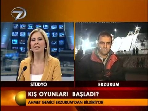 Universiad Erzurum kış olimpiyatları Ahmet Gemici 3G Canlı