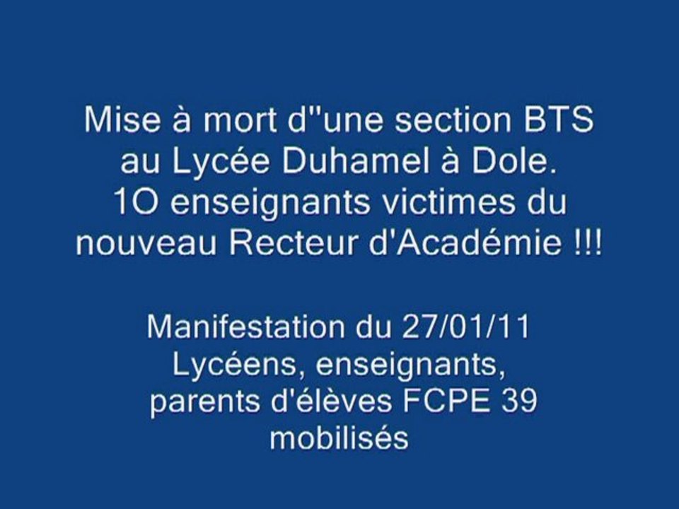 Mise à mort du BTS à Duhamel