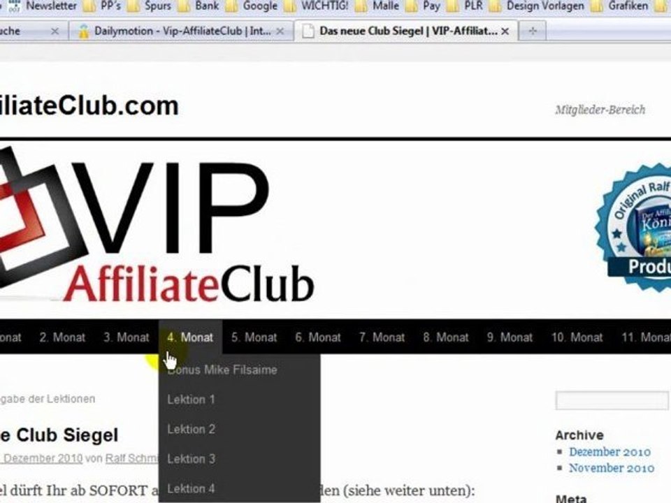 Ausbildung zum superaffliate im vip-affiliateclub