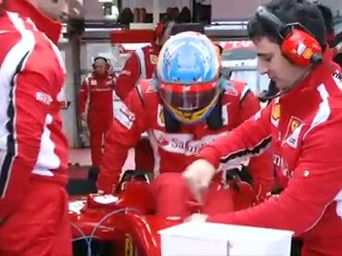 Ferrari F150 primeras vueltas en fiorano 2011