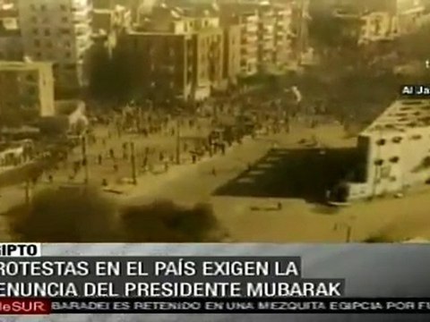 Protestas populares se registran en varias ciudades de Egipto