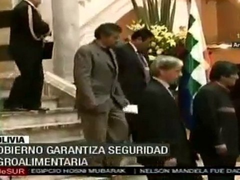 Gobierno de Evo Morales garantiza seguridad agroalimentaria