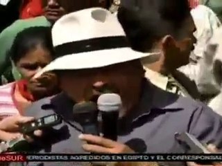 Marcha contra Lobo en primer aniversario de su Gobierno