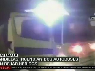 Download Video: Pandilleros incendian autobuses de pasajeros en Guatemala