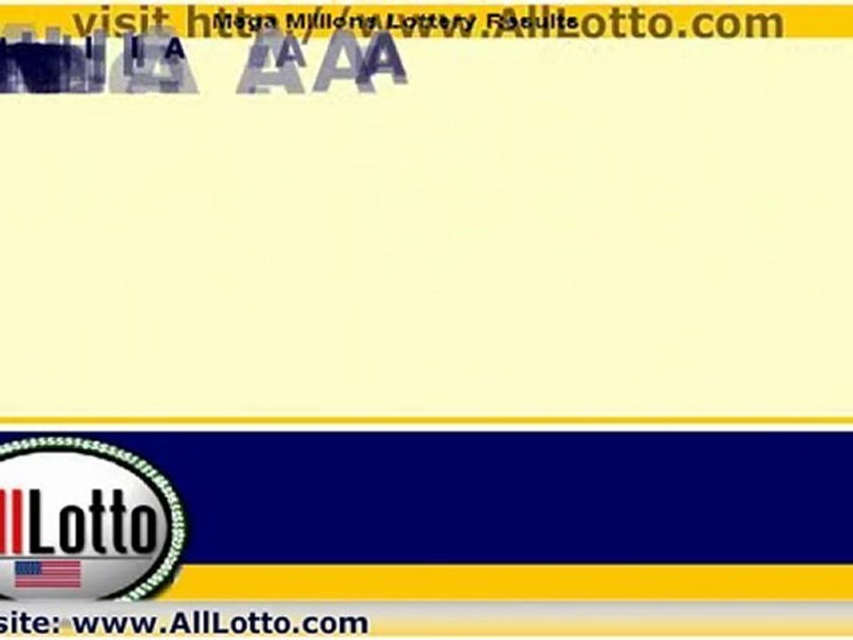 Mega Millions Lottery Winning Numbers for Jan. 28, 2010