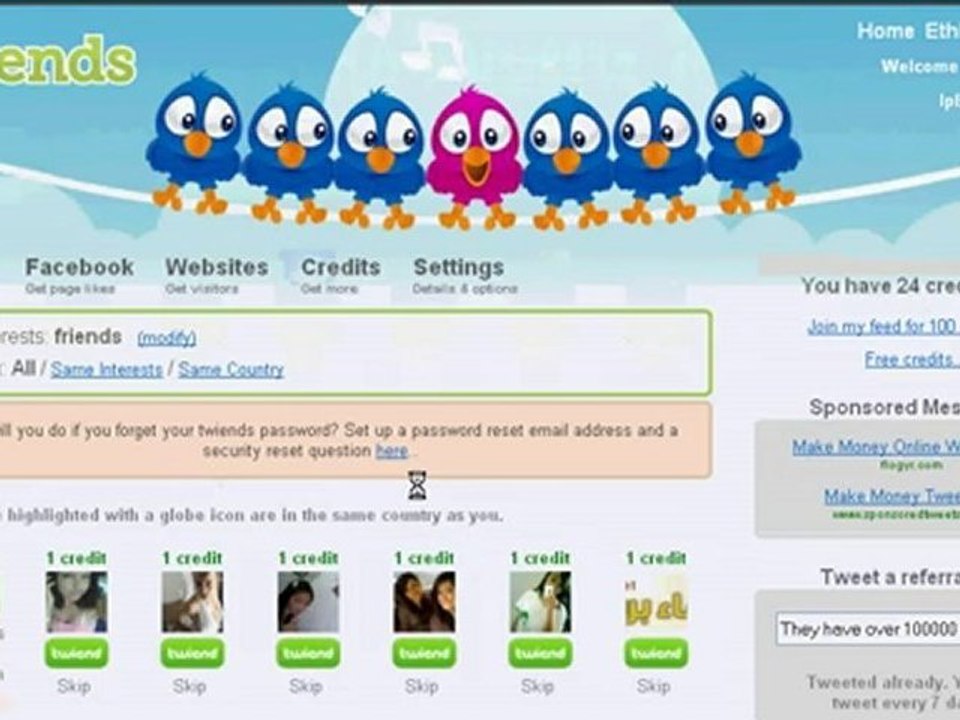 Twiends - Get more Twitter Followers & Facebook Fans....