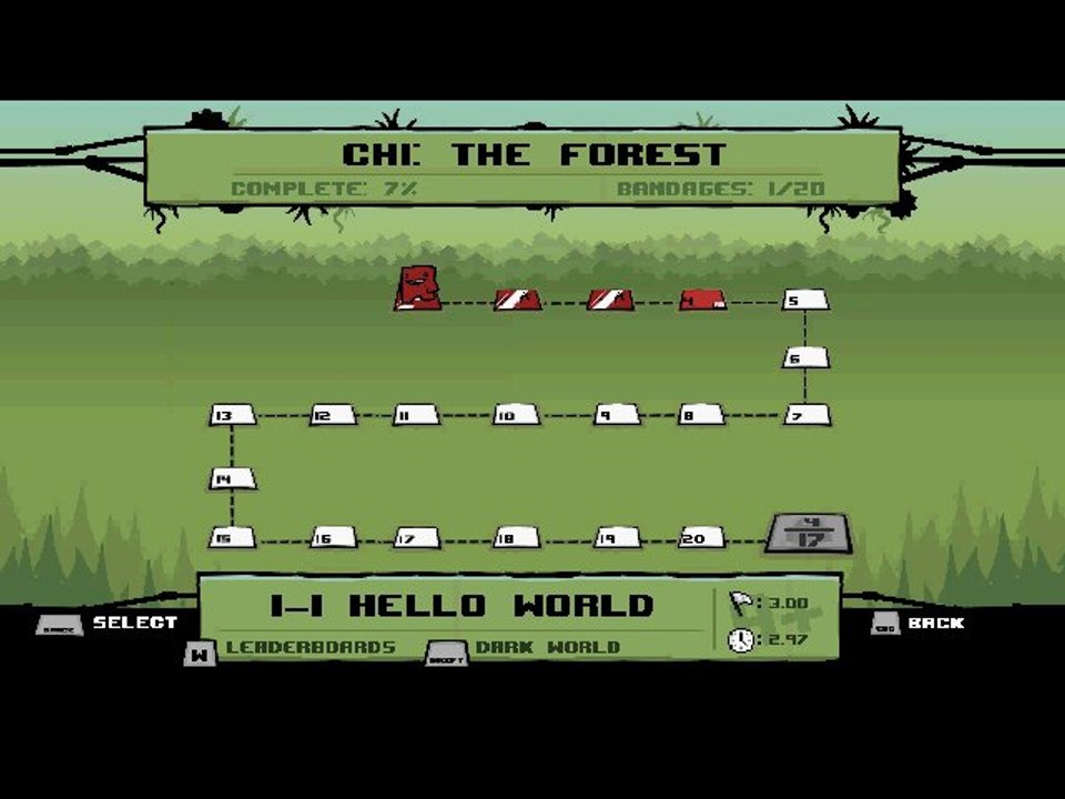 Vidéo-test Super Meat Boy partie 1