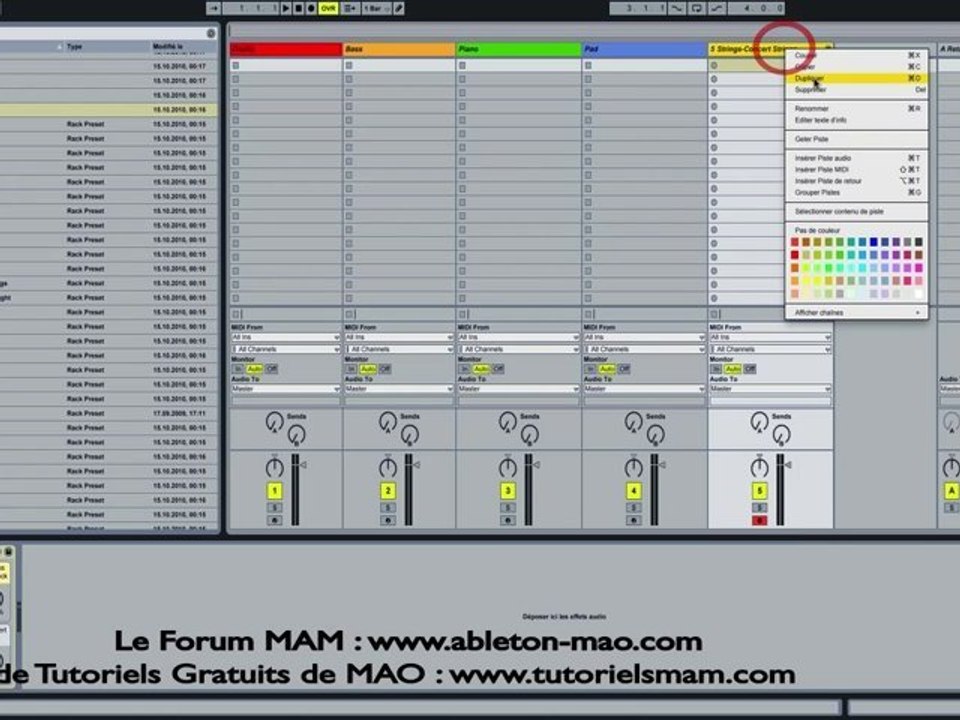 TUTO MAO : TUTO ABLETON LIVE GRATUIT TEMPLATE ROCK