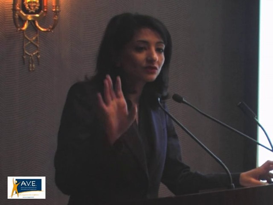 Jeannette Bougrab au colloque de l'AVE sur l'engagement