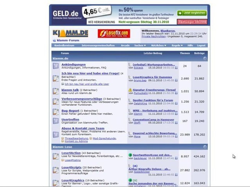 Klamm.de - Nicht nur eine bezahlte startseite