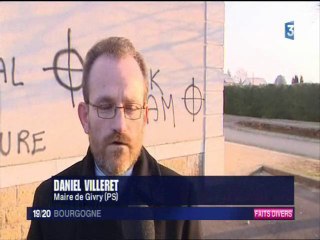 Tags Racistes à Givry (71) - 29/01/2011