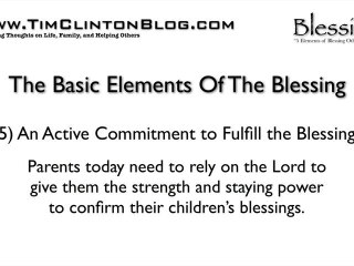 Basic Elements of The Blessing Part 2