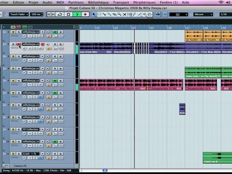 Christmas Megamix 2008 - Tutorial By Cubase SX 3 Steinberg