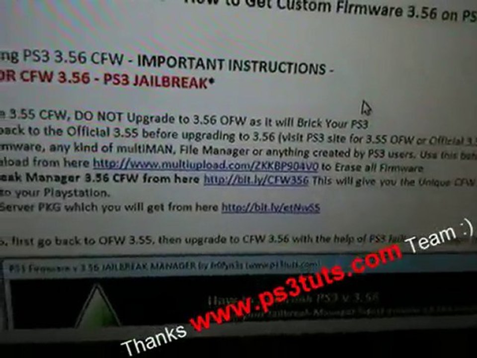 Chip suiker steekpenningen LEGIT How to Jailbreak your PS3 on 3.56 firmware ps3tuts.com - video  Dailymotion