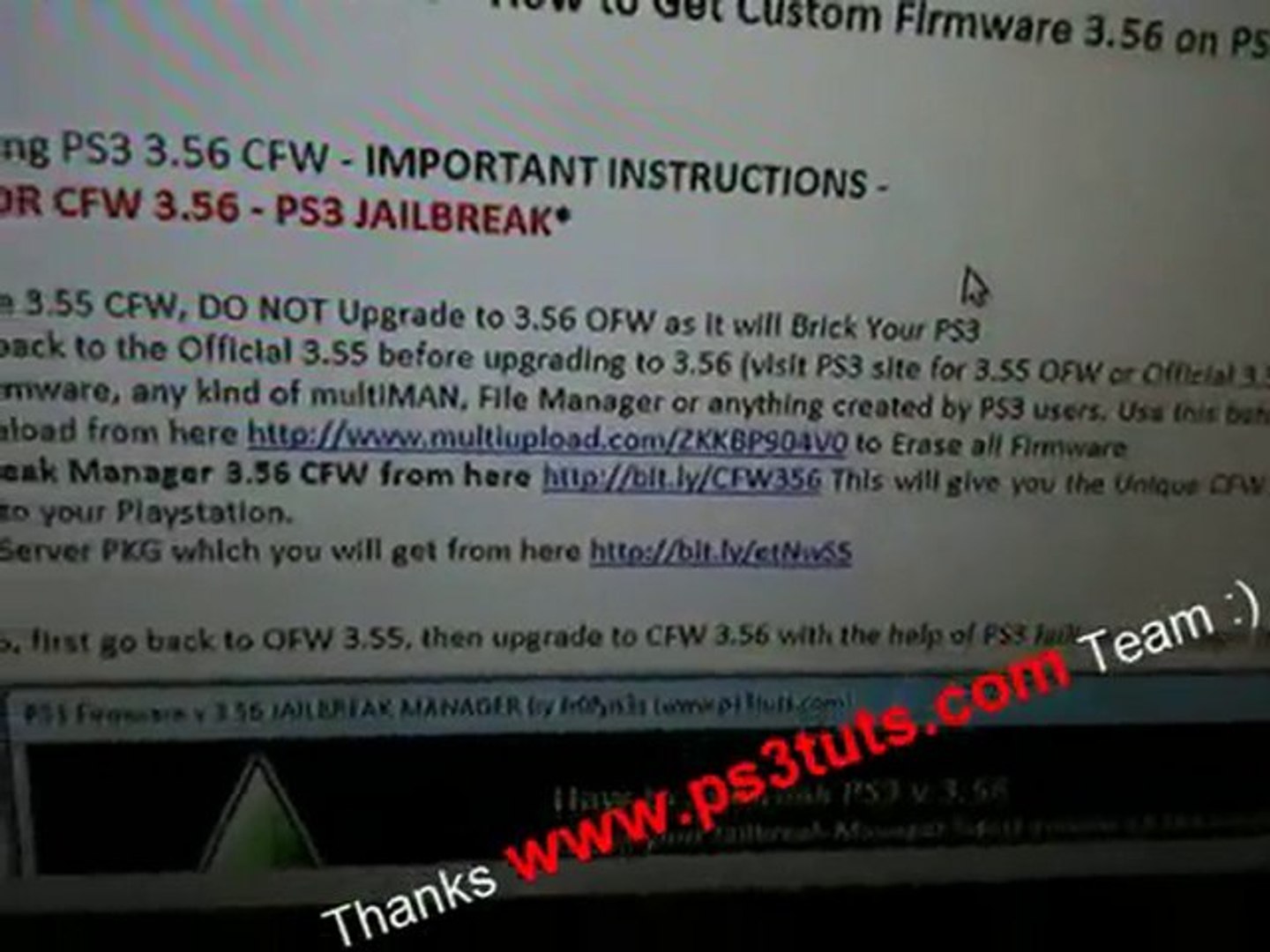 LEGIT How to Jailbreak your PS3 on 3.56 firmware ps3tuts.com - video  Dailymotion