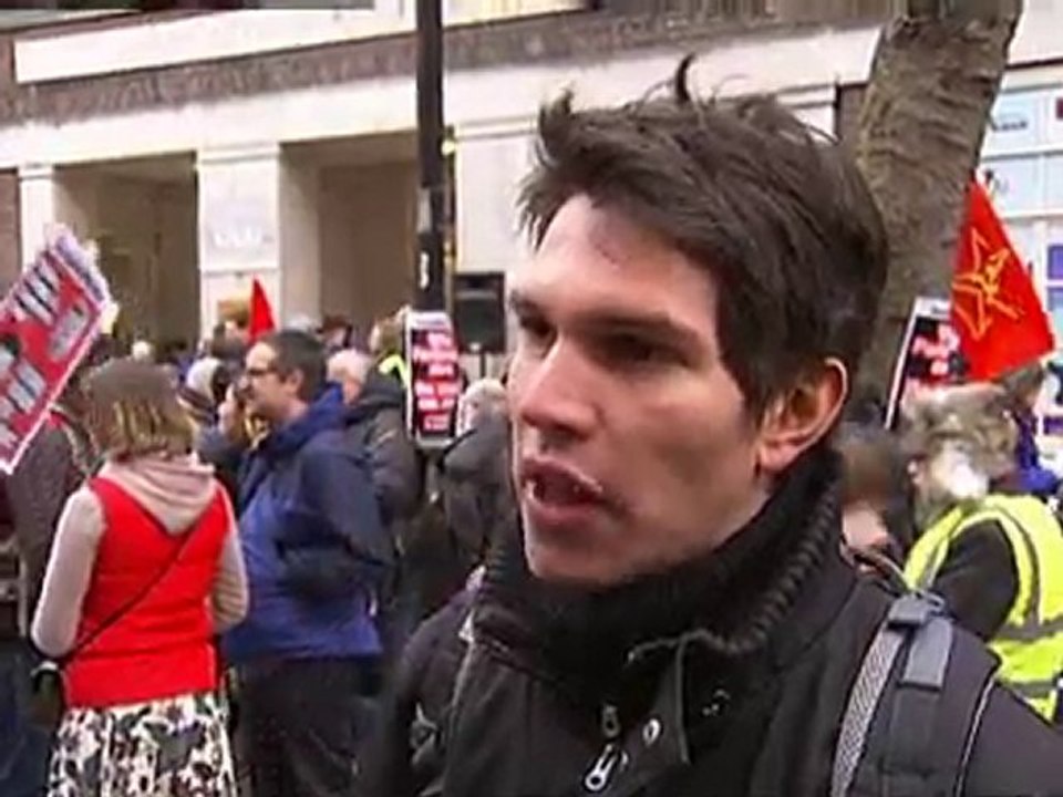 Students stage cuts and fees hike protest
