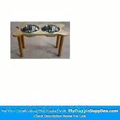 2 Bowl Bone Shaped Pet Diner Size  X-Small  Finish  Medium