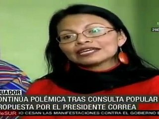 Continúa polémica en Ecuador sobre consulta popular propuesta por presidente Correa
