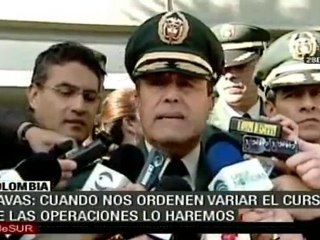 Nava: Cuando nos ordenen vaciar el curso de las operaciones lo haremos