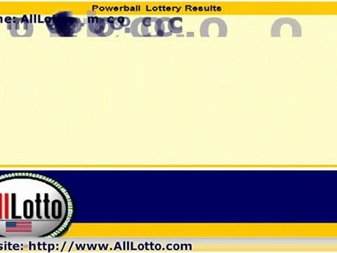 Powerball Lottery Winning Numbers for Jan. 29, 2011